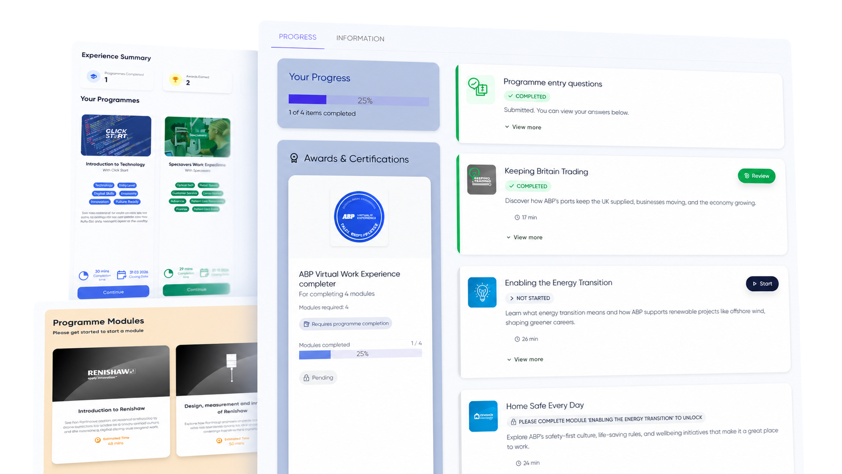 Immersive Work Experience — employer-branded programme view